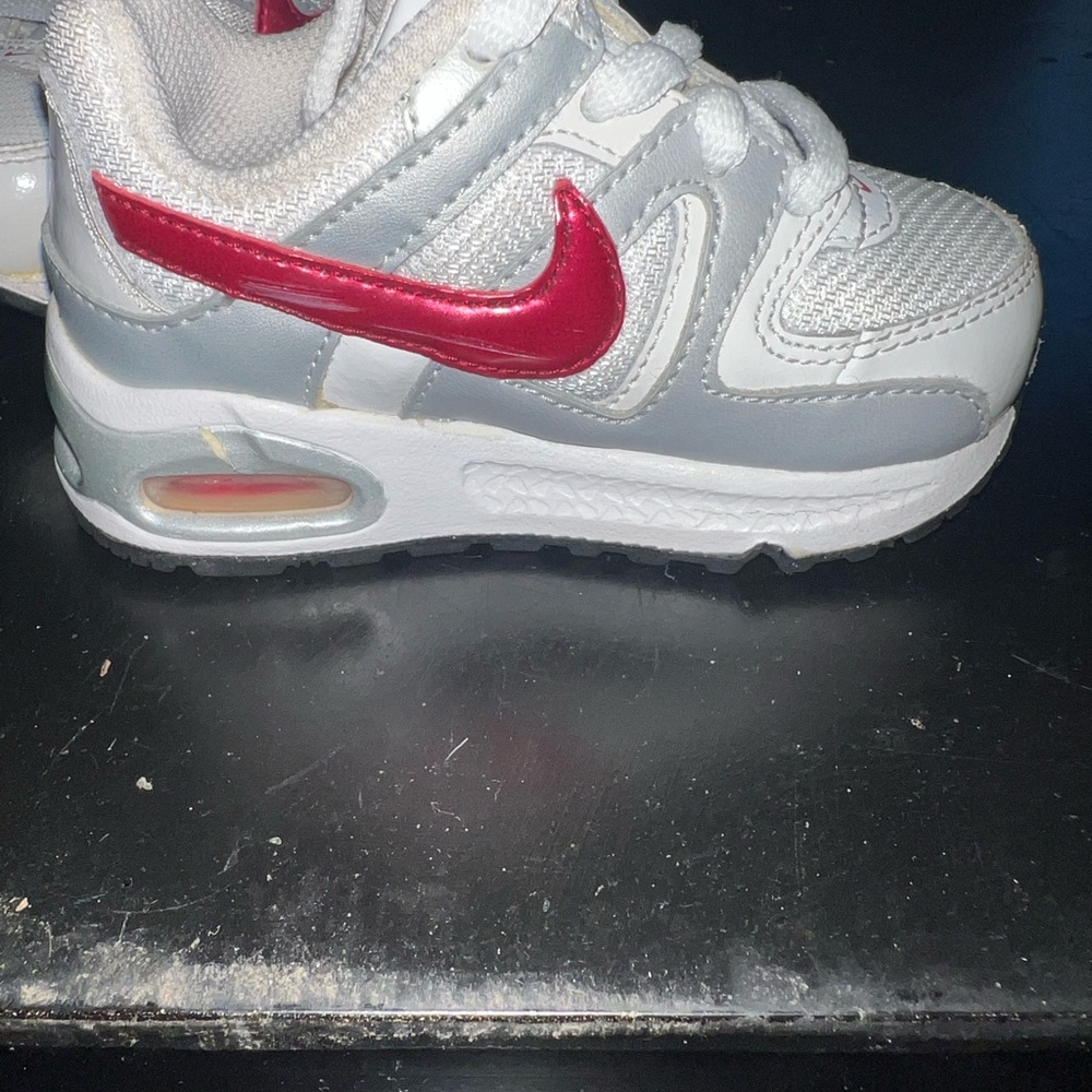 Nike Kids' White and Red Sneakers